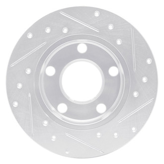 R1 Concepts® - eLINE™ Drilled and Slotted 1-Piece Rear Driver Side Brake Rotor