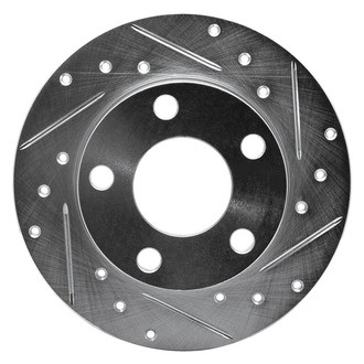 R1 Concepts® - eLINE™ Drilled and Slotted 1-Piece Rear Passenger Side Brake Rotor