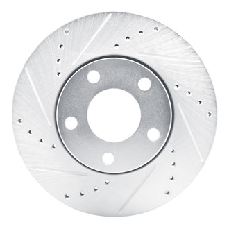 R1 Concepts® - eLINE™ Drilled and Slotted 1-Piece Front Driver Side Brake Rotor