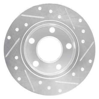 R1 Concepts® - eLINE™ Drilled and Slotted 1-Piece Rear Driver Side Brake Rotor