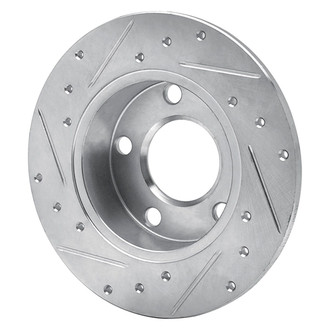 R1 Concepts® - eLINE™ Drilled and Slotted 1-Piece Rear Passenger Side Brake Rotor