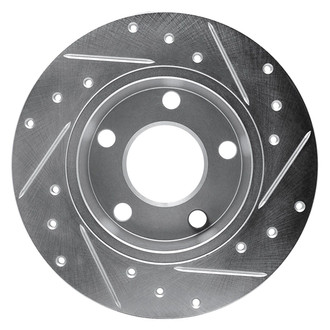 R1 Concepts® - eLINE™ Drilled and Slotted 1-Piece Rear Driver Side Brake Rotor