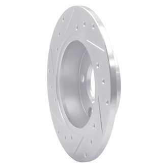 R1 Concepts® - eLINE™ Drilled and Slotted 1-Piece Rear Passenger Side Brake Rotor