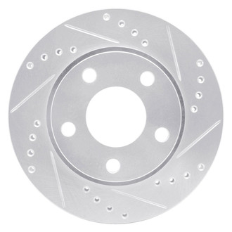 R1 Concepts® - eLINE™ Drilled and Slotted 1-Piece Rear Passenger Side Brake Rotor