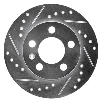 R1 Concepts® - eLINE™ Drilled and Slotted 1-Piece Rear Driver Side Brake Rotor