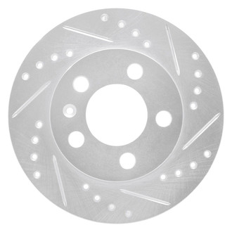 R1 Concepts® - eLINE™ Drilled and Slotted 1-Piece Rear Passenger Side Brake Rotor