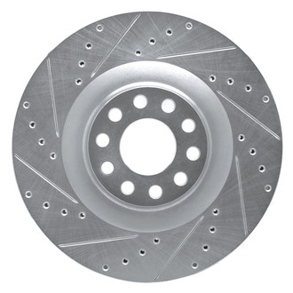 R1 Concepts® - eLINE™ Drilled and Slotted 1-Piece Front Driver Side Brake Rotor