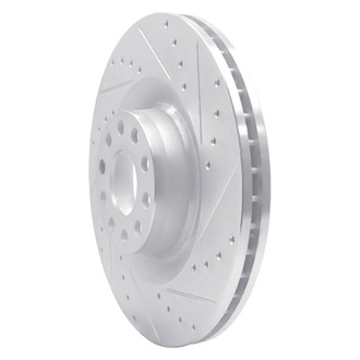 R1 Concepts® - eLINE™ Drilled and Slotted 1-Piece Front Passenger Side Brake Rotor