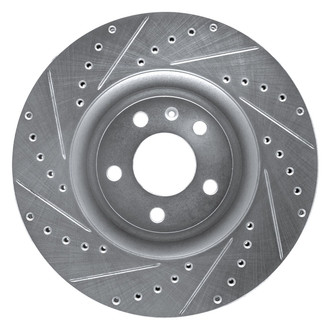 R1 Concepts® - eLINE™ Drilled and Slotted 1-Piece Front Driver Side Brake Rotor