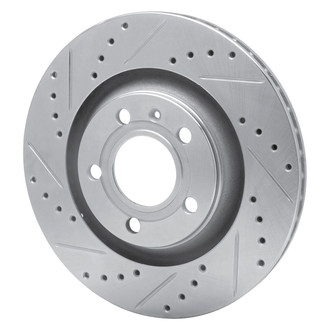 R1 Concepts® - eLINE™ Drilled and Slotted 1-Piece Rear Driver Side Brake Rotor