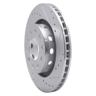 R1 Concepts® - eLINE™ Drilled and Slotted 1-Piece Rear Passenger Side Brake Rotor