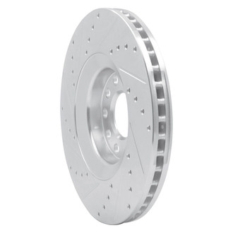 R1 Concepts® - eLINE™ Drilled and Slotted 1-Piece Front Passenger Side Brake Rotor