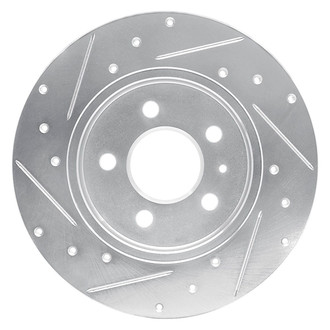 R1 Concepts® - eLINE™ Drilled and Slotted 1-Piece Rear Passenger Side Brake Rotor