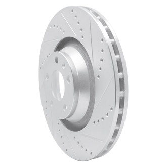 R1 Concepts® - eLINE™ Drilled and Slotted 1-Piece Front Passenger Side Brake Rotor