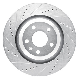 R1 Concepts® - eLINE™ Drilled and Slotted 1-Piece Rear Driver Side Brake Rotor