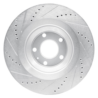 R1 Concepts® - eLINE™ Drilled and Slotted 1-Piece Rear Passenger Side Brake Rotor