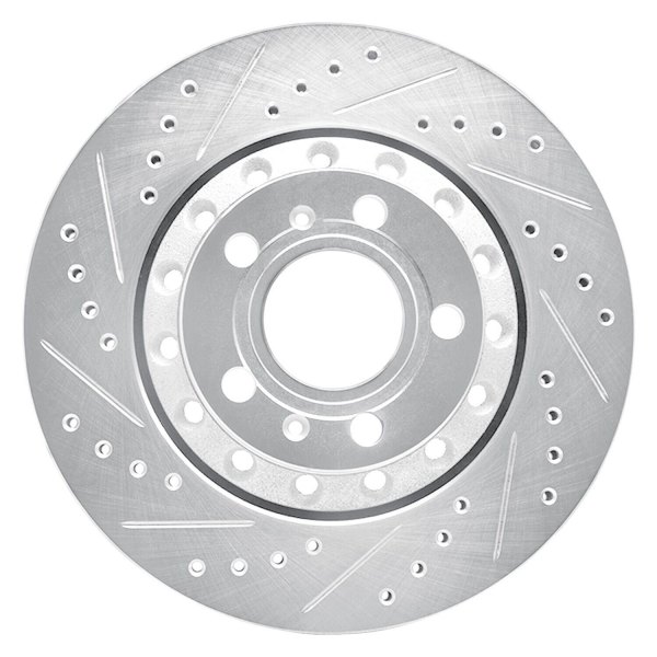 R1 Concepts® - eLINE™ Drilled and Slotted 1-Piece Rear Brake Rotor