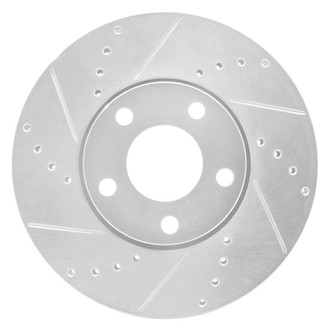 R1 Concepts® - eLINE™ Drilled and Slotted 1-Piece Front Driver Side Brake Rotor