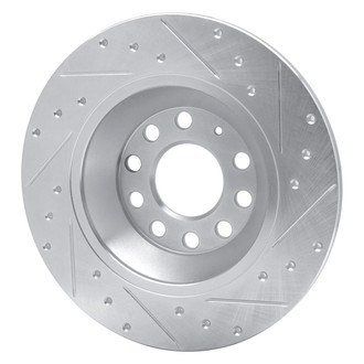 R1 Concepts® - eLINE™ Drilled and Slotted 1-Piece Rear Driver Side Brake Rotor