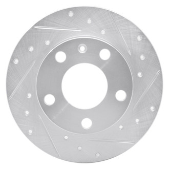 R1 Concepts® - eLINE™ Drilled and Slotted 1-Piece Rear Passenger Side Brake Rotor