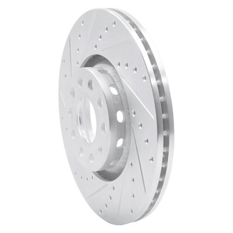 R1 Concepts® - eLINE™ Drilled and Slotted 1-Piece Front Driver Side Brake Rotor