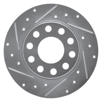 R1 Concepts® - eLINE™ Drilled and Slotted 1-Piece Rear Driver Side Brake Rotor