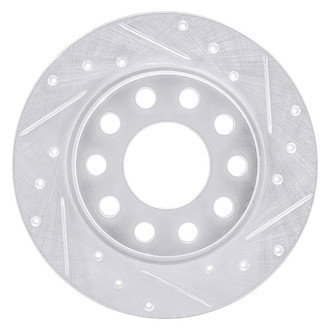 R1 Concepts® - eLINE™ Drilled and Slotted 1-Piece Rear Passenger Side Brake Rotor