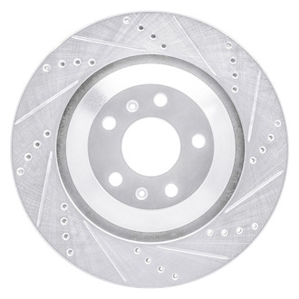 R1 Concepts® - eLINE™ Drilled and Slotted 1-Piece Rear Passenger Side Brake Rotor