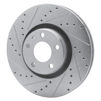 R1 Concepts® - eLINE™ Drilled and Slotted 1-Piece Front Driver Side Brake Rotor