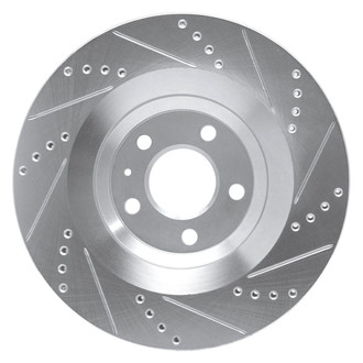 R1 Concepts® - eLINE™ Drilled and Slotted 1-Piece Rear Driver Side Brake Rotor