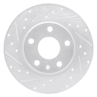 R1 Concepts® - eLINE™ Drilled and Slotted 1-Piece Rear Driver Side Brake Rotor