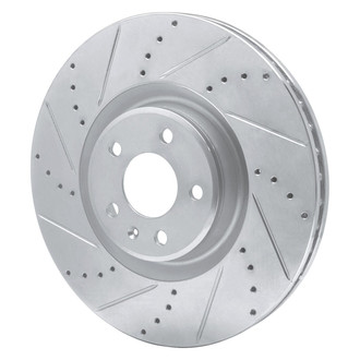 R1 Concepts® - eLINE™ Drilled and Slotted 1-Piece Front Driver Side Brake Rotor
