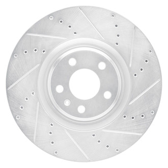 R1 Concepts® - eLINE™ Drilled and Slotted 1-Piece Front Passenger Side Brake Rotor