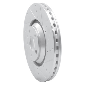 R1 Concepts® - eLINE™ Drilled and Slotted 1-Piece Front Passenger Side Brake Rotor