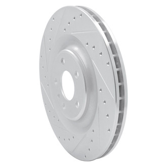 R1 Concepts® - eLINE™ Drilled and Slotted 1-Piece Rear Driver Side Brake Rotor