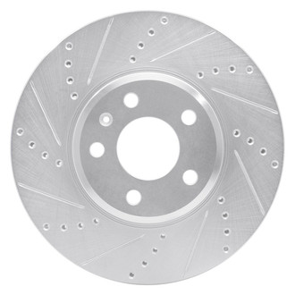 R1 Concepts® - eLINE™ Drilled and Slotted 1-Piece Front Driver Side Brake Rotor