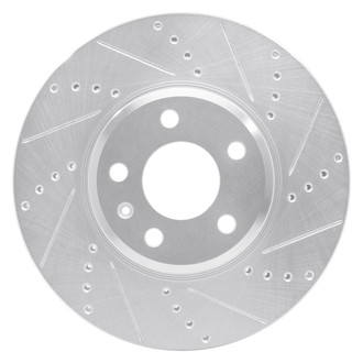 R1 Concepts® - eLINE™ Drilled and Slotted 1-Piece Front Passenger Side Brake Rotor