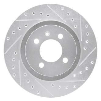 R1 Concepts® - eLINE™ Drilled and Slotted 1-Piece Front Passenger Side Brake Rotor