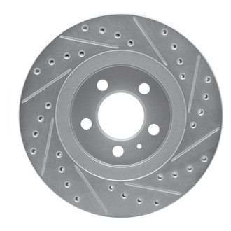 R1 Concepts® - eLINE™ Drilled and Slotted 1-Piece Front Driver Side Brake Rotor