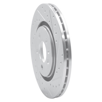 R1 Concepts® - eLINE™ Drilled and Slotted 1-Piece Front Passenger Side Brake Rotor