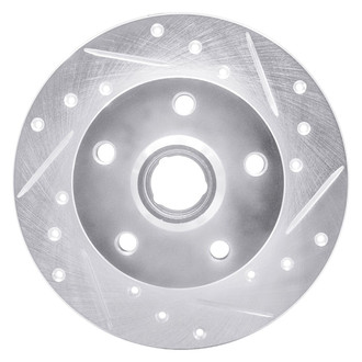 R1 Concepts® - eLINE™ Drilled and Slotted 1-Piece Rear Passenger Side Brake Rotor