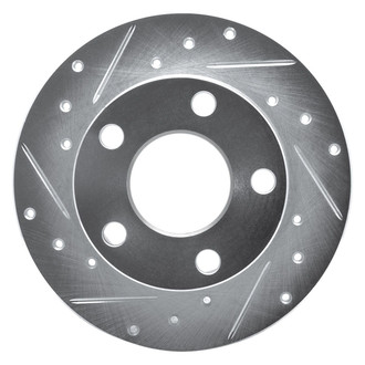 R1 Concepts® - eLINE™ Drilled and Slotted 1-Piece Rear Driver Side Brake Rotor