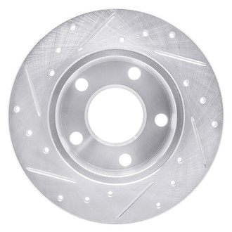 R1 Concepts® - eLINE™ Drilled and Slotted 1-Piece Rear Passenger Side Brake Rotor