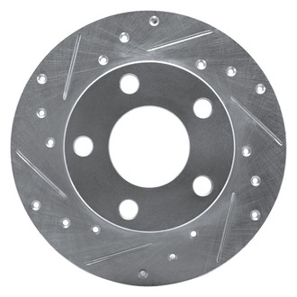 R1 Concepts® - eLINE™ Drilled and Slotted 1-Piece Rear Driver Side Brake Rotor