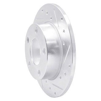 R1 Concepts® - eLINE™ Drilled and Slotted 1-Piece Rear Passenger Side Brake Rotor