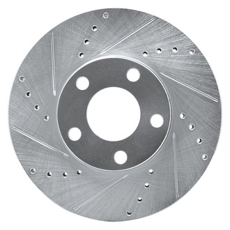 R1 Concepts® - eLINE™ Drilled and Slotted 1-Piece Front Driver Side Brake Rotor