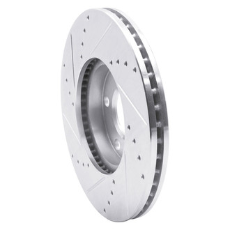 R1 Concepts® - eLINE™ Drilled and Slotted 1-Piece Front Passenger Side Brake Rotor