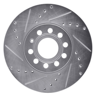 R1 Concepts® - eLINE™ Drilled and Slotted 1-Piece Front Driver Side Brake Rotor