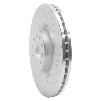 R1 Concepts® - eLINE™ Drilled and Slotted 1-Piece Front Passenger Side Brake Rotor