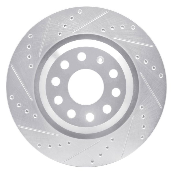 R1 Concepts® - eLINE™ Drilled and Slotted 1-Piece Rear Brake Rotor